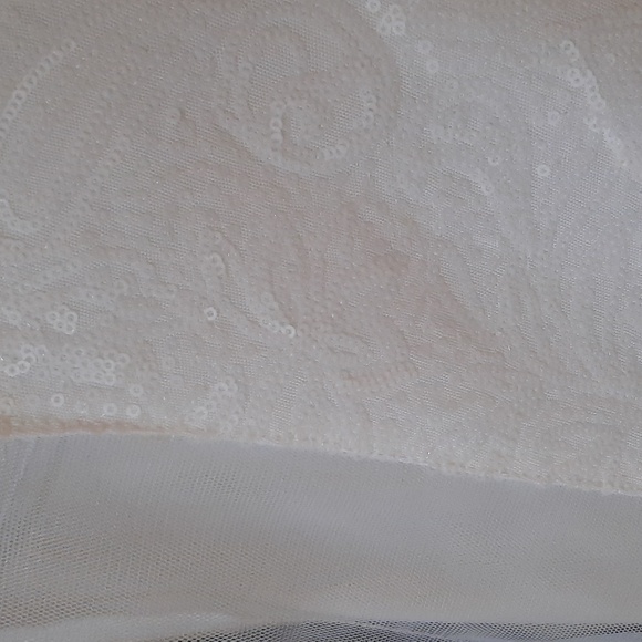 BCBG max Azria  sequin mesh shirt - Picture 2 of 3